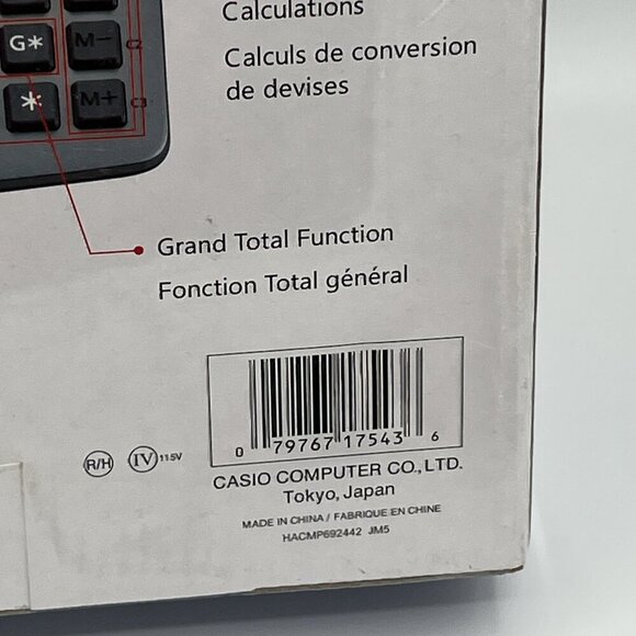 Casio HR-150TM Plus-W Desktop Printing Calculator 12 Digit XL Display NIB - Picture 9 of 14